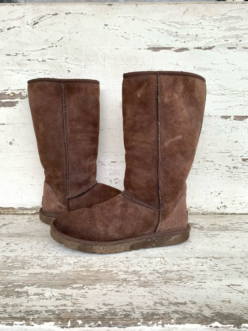 UGG Classic 5815 Tall Dark Brown Boots Size 8